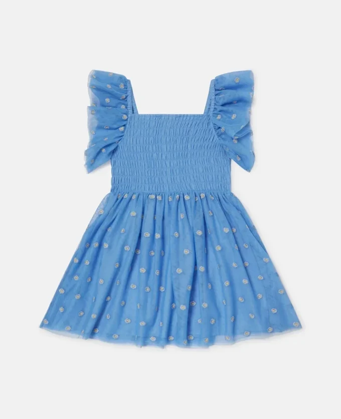 Robe en tulle brodée de fleurs Robe en tulle brodée de fleurs