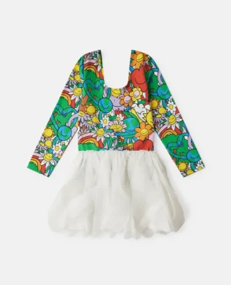 Robe en tulle à imprimé Earth Friends