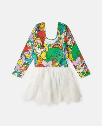 Robe en tulle à imprimé Earth Friends