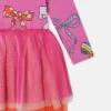 Robe en tulle superposé à imprimé nœud Robe en tulle superposé à imprimé nœud