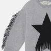 Robe à franges et imprimé graphique Star Robe à franges et imprimé graphique Star