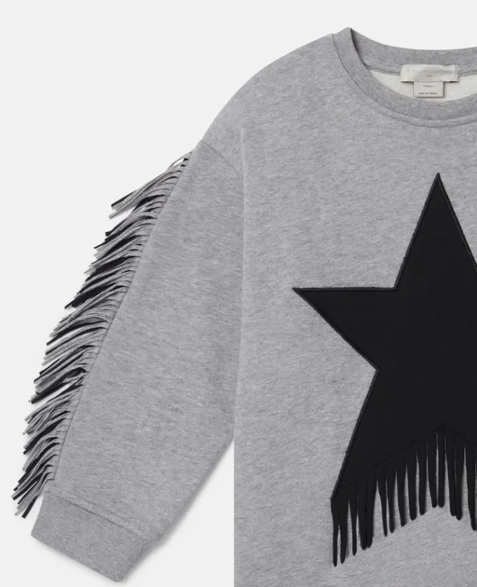 Robe à franges et imprimé graphique Star Robe à franges et imprimé graphique Star