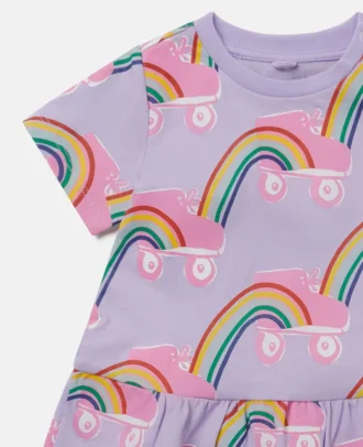 Robe imprimé arc-en-ciel Rollerskate Robe imprimé arc-en-ciel Rollerskate