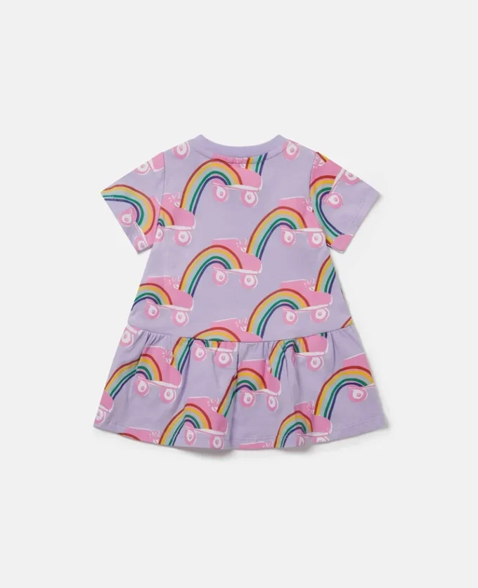 Robe imprimé arc-en-ciel Rollerskate