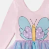 Robe jupe en tulle à motif papillon Robe jupe en tulle à motif papillon