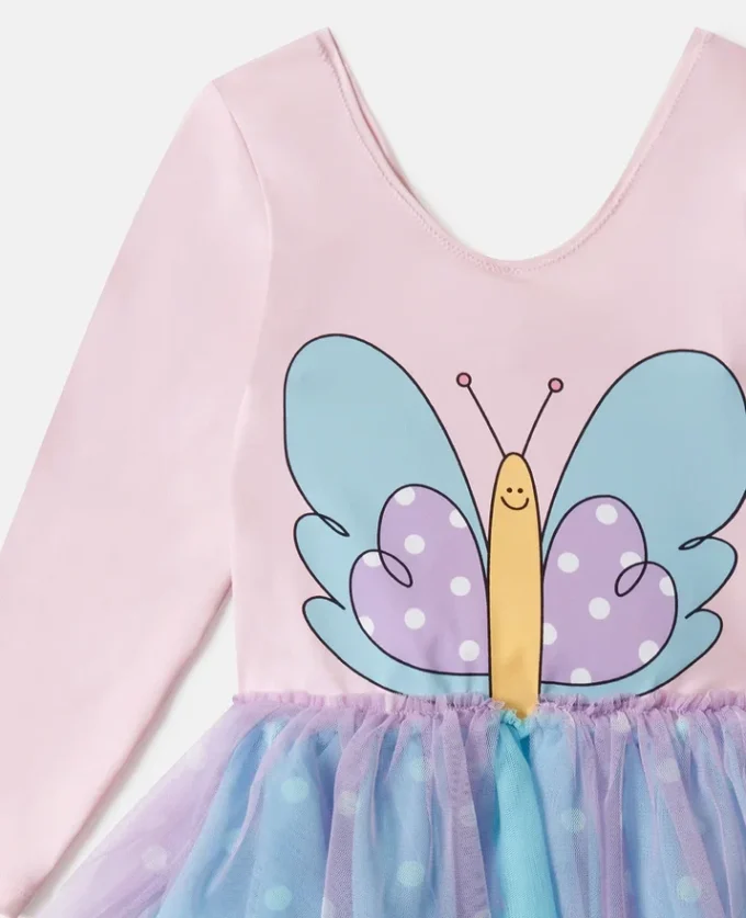 Robe jupe en tulle à motif papillon Robe jupe en tulle à motif papillon