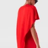 Robe longue asymétrique à cape