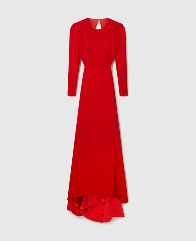 Robe longue à manches longues et dos nu Robe longue à manches longues et dos nu