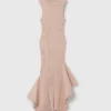 Robe longue évasée en maille Robe longue évasée en maille