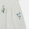 Robe à manches courtes brodée de fleurs Robe à manches courtes brodée de fleurs