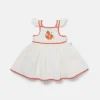 Robe à manches courtes brodée de fraises Robe à manches courtes brodée de fraises