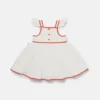 Robe à manches courtes brodée de fraises Robe à manches courtes brodée de fraises