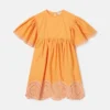 Robe à manches courtes en popeline Robe à manches courtes en popeline
