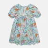 Robe à manches courtes plissée imprimé forêt Robe à manches courtes plissée imprimé forêt