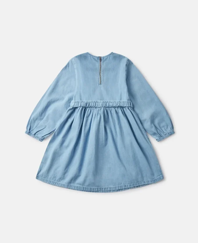 Robe à manches longues avec boucle graphique à fleurs Robe à manches longues avec boucle graphique à fleurs