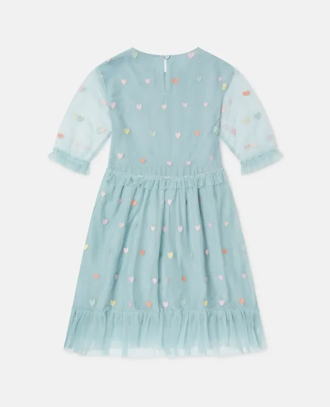 Robe à manches longues brodée d&rsquo;un cœur