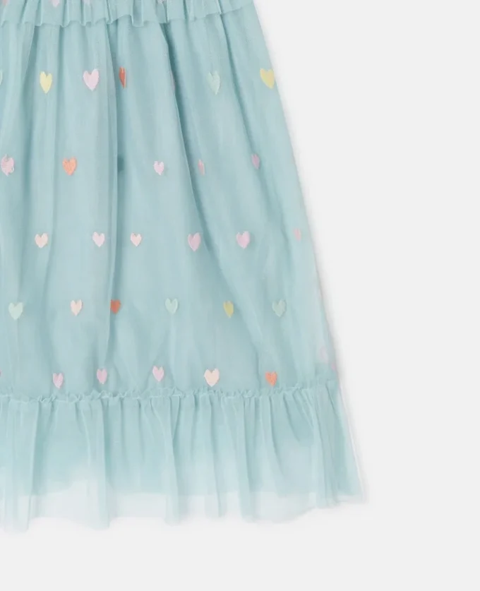 Robe à manches longues brodée d&rsquo;un cœur