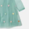 Robe à manches longues brodée d’un cœur Robe à manches longues brodée d’un cœur