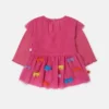Robe à manches longues brodée d’un nœud Robe à manches longues brodée d’un nœud