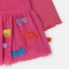 Robe à manches longues brodée d’un nœud Robe à manches longues brodée d’un nœud
