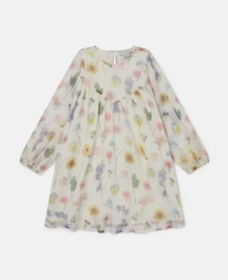 Robe à manches longues à imprimé floral