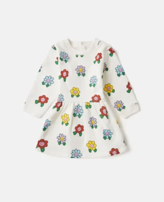 Robe à manches longues à imprimé floral