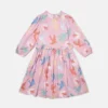 Robe à manches longues imprimée colombes