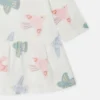 Robe à manches longues imprimée colombes