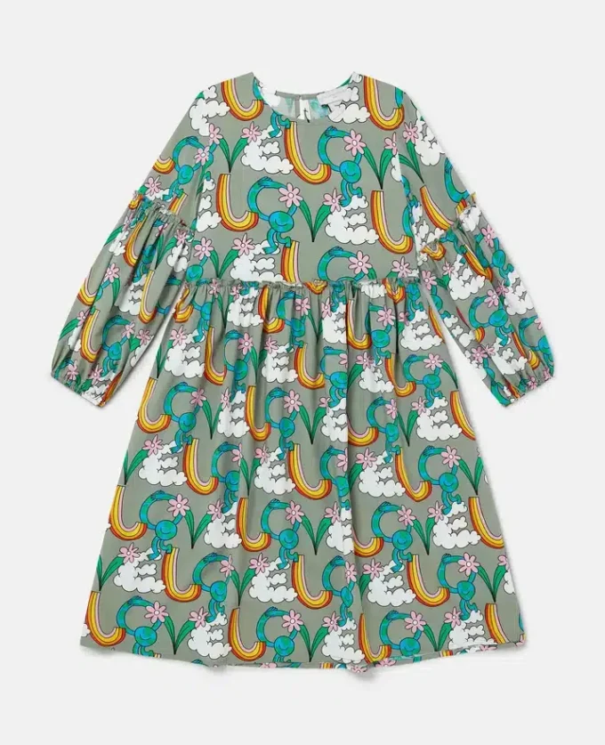 Robe à manches longues imprimée Earth Friends