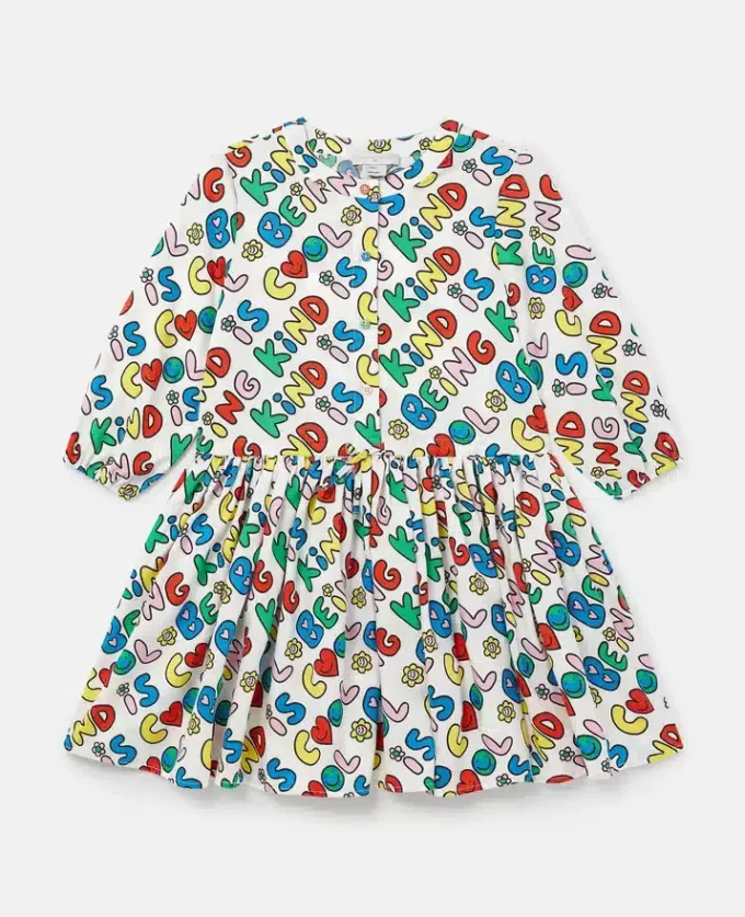 Robe à manches longues imprimée Earth Friends