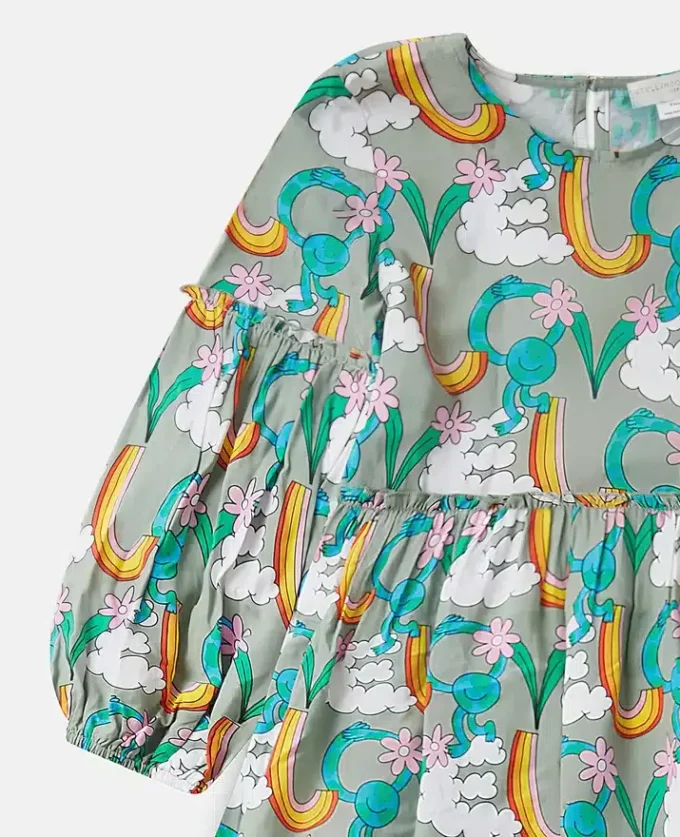 Robe à manches longues imprimée Earth Friends