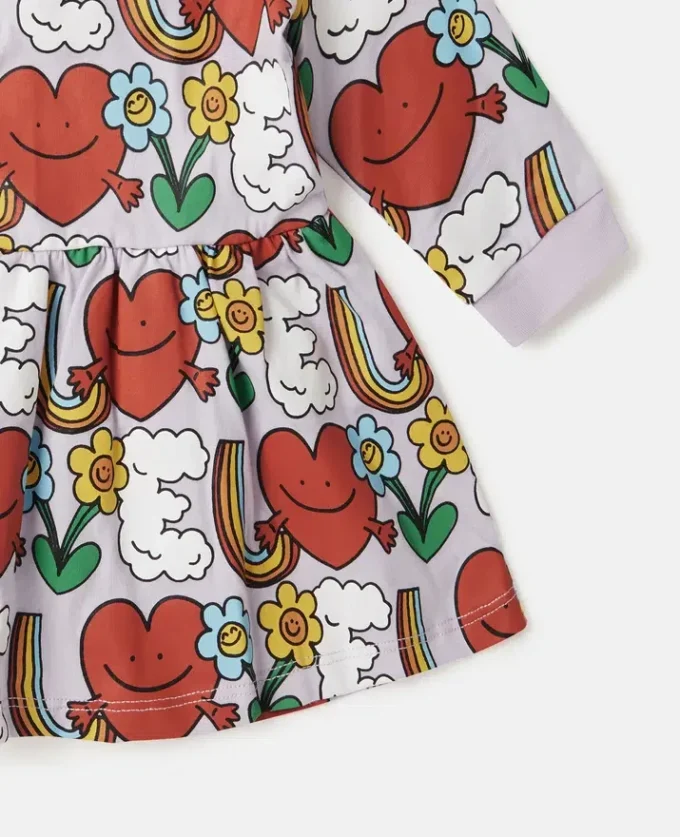 Robe à manches longues imprimée Earth Friends
