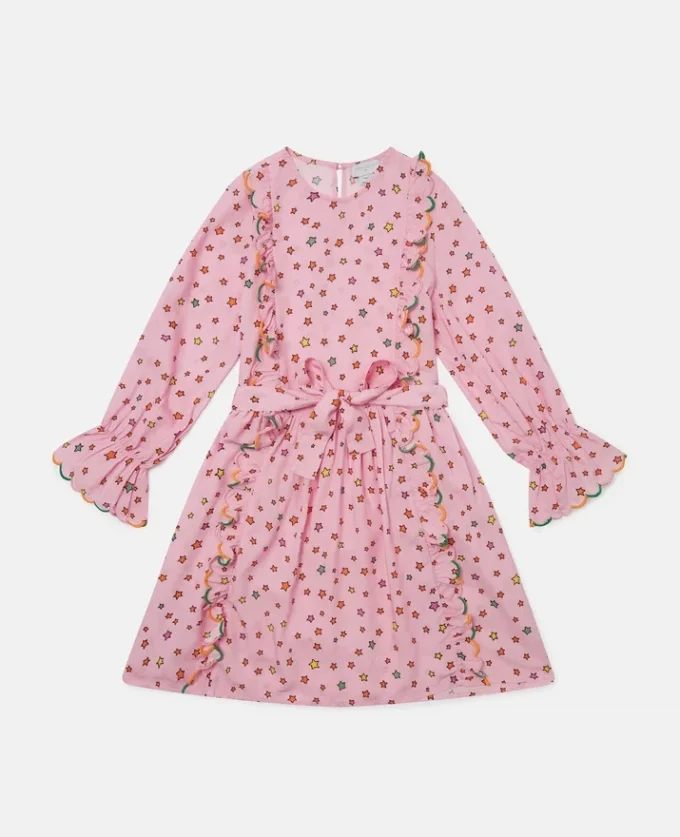 Robe à manches longues imprimée étoiles Robe à manches longues imprimée étoiles