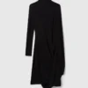 Robe midi asymétrique à cape