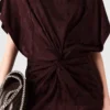 Robe midi à épaulettes et imprimé serpent Robe midi à épaulettes et imprimé serpent