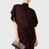 Robe midi à épaulettes et imprimé serpent Robe midi à épaulettes et imprimé serpent