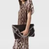 Robe midi à épaulettes imprimé serpent Robe midi à épaulettes imprimé serpent
