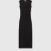 Robe midi sans manches à encolure ronde en dentelle Robe midi sans manches à encolure ronde en dentelle