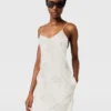 Robe midi sans manches à motif léopard
