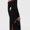 Robe midi transparente à manches longues en maille Robe midi transparente à manches longues en maille