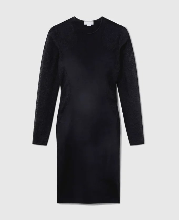 Robe Miracle à manches longues en maille compacte Robe Miracle à manches longues en maille compacte