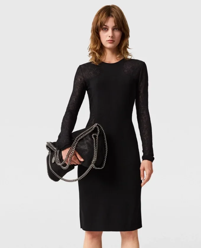 Robe Miracle à manches longues en maille compacte Robe Miracle à manches longues en maille compacte