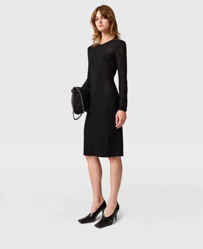 Robe Miracle à manches longues en maille compacte Robe Miracle à manches longues en maille compacte