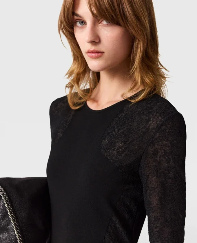 Robe Miracle à manches longues en maille compacte Robe Miracle à manches longues en maille compacte
