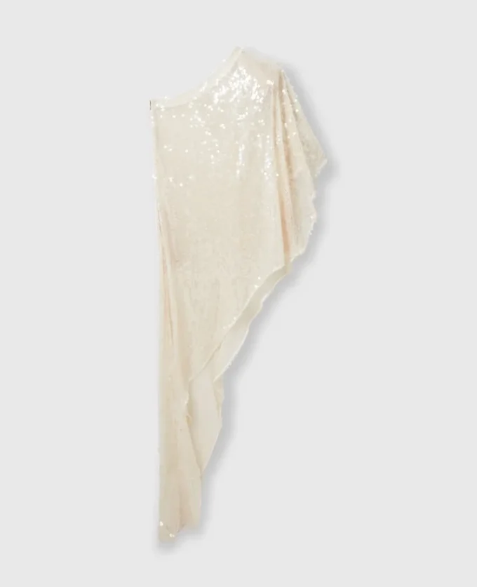 Robe à paillettes à une manche
