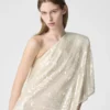 Robe à paillettes à une manche