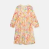 Robe patineuse à imprimé arc-en-ciel aquarelle
