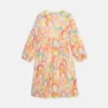 Robe patineuse à imprimé arc-en-ciel aquarelle