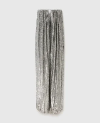 Robe plissée en velours métallisé Robe plissée en velours métallisé