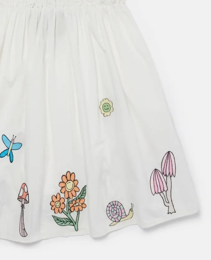 Robe plissée à manches courtes Woodland Friends Robe plissée à manches courtes Woodland Friends